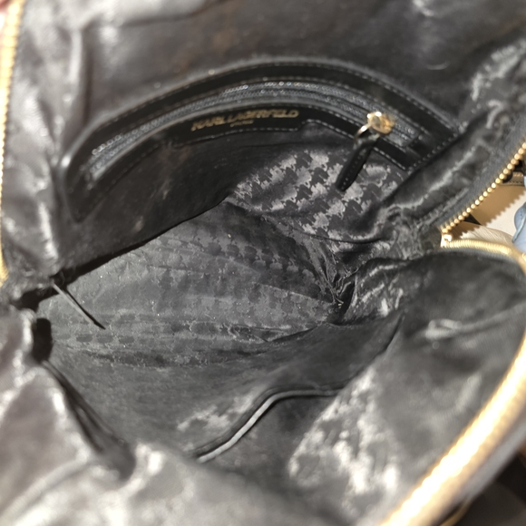 Karl Lagerfeld Black Bow Backpack - Picture 6 of 7